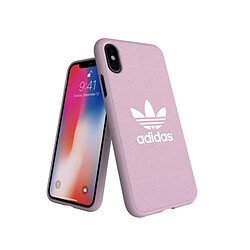 Avis Adidas Coque de Protection pour iPhone X et XS Originals Canvas Rose