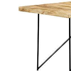 Maison Chic Table de salle à manger,Table à dîner 180x90x76 cm Bois de manguier massif -GKD53015 pas cher