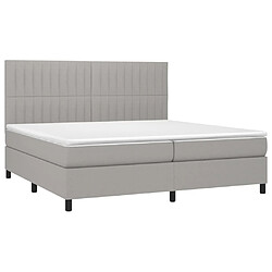 Avis Sommier à lattes,Cadre à lattes de lit et matelas et LED pour Adulte Gris clair 200x200 cm -MN52335