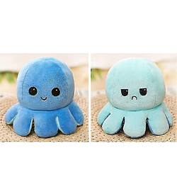 Universal Forme de poulpe réversible, peluche en peluche et bleu léger de Dollblue doux