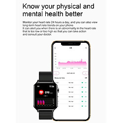 Yonis Montre Connectée IP68 Suivi Santé ECG Spo2