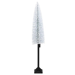 Un sapin de Noël lumineux enneigé avec des lumières / Sapin de Noël 30 LED, 147 cm