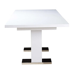 Avis Habitat Et Jardin Table repas extensible Toda - 140/180 x 90 x 77 cm - Blanc