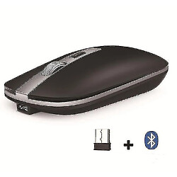 Universal Souris sans fil 2.4g, souris optique de jeu Bluetooth 5.0 rechargeable