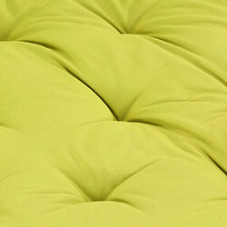 Decoshop26 coussin de canapé palette 100 % coton 120x80x10 cm vert DEC021820