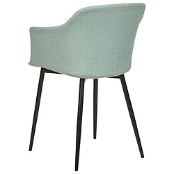 Beliani Chaise de salle à manger ELIM Set de 2 Tissu Vert menthe pas cher