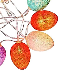 Avis Guirlande Lumineuse à LED 6ft / 10ft Décoration De Fête Des Oeufs De Pâques Arbre à Pelouse Lumières 2m