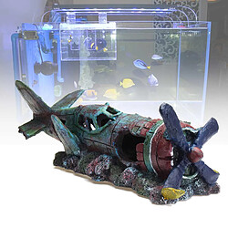 Acheter Universal Avion forme séparation naufrage aquarium flottant décoration aquarium décoration maison décoration |