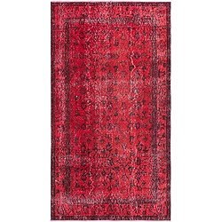 Vidal Tapis de laine 206x114 rouge Ultra Vintage