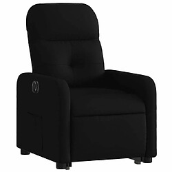 Avis Maison Chic Fauteuil Relax pour salon, Fauteuil inclinable électrique noir tissu -GKD68025