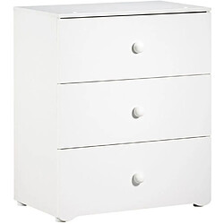 Acheter Baby Price Chambre bébé duo Basic boule: Lit 120x60, commode a langer - Babyprice - Blanc