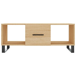 Maison Chic Table basse,Table Console Table d'appoint, Table pour salon chêne sonoma 102x50x40 cm bois d'ingénierie -MN65984 pas cher