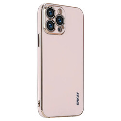 Coque en TPU ENKAY électroplaqué, découpe précise rose pour votre iPhone 13 Pro 6.1 pouces