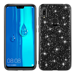 Wewoo Coque Pour Huawei Y6 Prime Glittery Powder Shockproof TPU Case Black