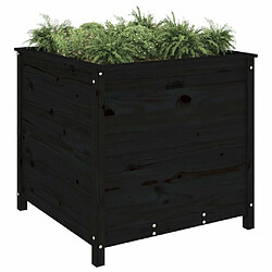 Avis Maison Chic Jardinière,Bac à fleurs - pot de fleur noir 82,5x82,5x78 cm bois massif de pin -GKD60442