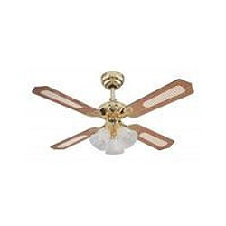 Westinghouse Ventilateur Princess 105cm Laiton Chêne Acajou