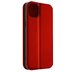 Avizar Housse folio iPhone 14 Plus Clapet Porte-cartes Fonction Support Vidéo rouge