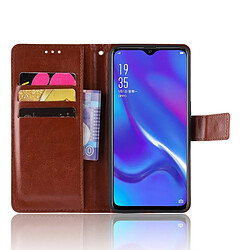 Wewoo Housse Coque Pour Oppo Reno Une rétro en cuir avec une texture de Crazy Horse horizontale support & fentes cartes et cadre photo Marron pas cher