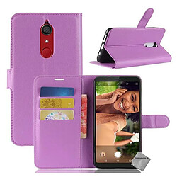 Htdmobiles Housse etui portefeuille pour Wiko View XL + film ecran - MAUVE