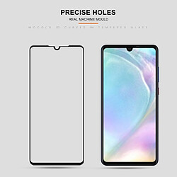 Wewoo Film de verre trempé de plein écran incurvé par colle complète mocolo 0.33mm 9H pour Huawei P30 noir