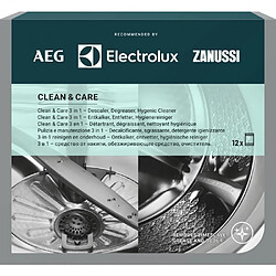 Electrolux Clean & care 3 en 1 - détartrant, dégraissant, nettoyant hygiénique (pack de 12)