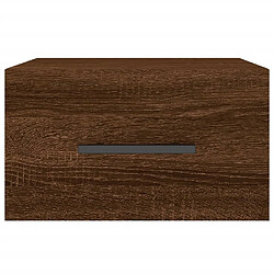 Maison Chic Table de chevet murale,Table de nuit chêne marron 35x35x20 cm -MN10858 pas cher