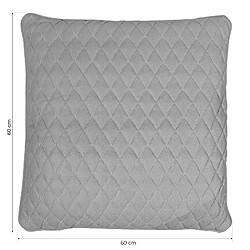 Acheter Coussin Matelassé Losanges Gris Vik Kuatéh 60x60 cm