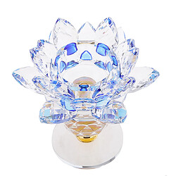 Avis cristal lotus fleur bougeoir photophore titulaire décor à la maison vert et bleu