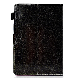 Avis Wewoo Housse Coque Pour Tablette 10 pouces Vernis Paillettes Pochette horizontale en cuir avec support et fente carte Noir