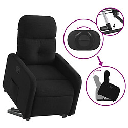 Acheter vidaXL Fauteuil inclinable noir tissu