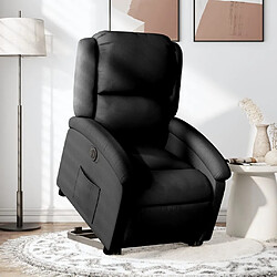 vidaXL Fauteuil inclinable électrique noir tissu