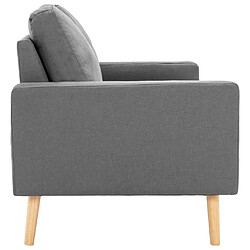 Acheter Maison Chic Canapé à 2 places,Sofa de Salon,Canapé droit Gris clair Tissu -GKD972262