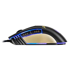 Avis Wewoo Souris noir pour Ordinateur PC Portable Haute Précision Gaming Mouse LED quatre couleur contrôlée respiration lumière USB 7 Boutons 3200 DPI Filaire Optique