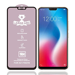 Wewoo Protection Pour Vivo V9 9H HD grand arc haute teneur en alumine plein écran verre trempé Film