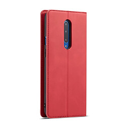 Avis Wewoo Housse Coque Pour OnePlus 7 Pro Forwenw Dream Series Oil Edge Fort Magnetism Étui en cuir à rabat horizontal avec support et fentes cartes et portefeuille et cadre photo rouge