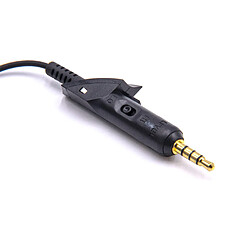 vhbw Câble audio AUX vers prise jack 3,5mm pour Bose QuietComfort 15, 2, QC15, QC2 casques d'écoute, 180cm