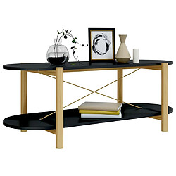 Acheter Maison Chic Table basse,Table Console Table d'appoint, Table pour salon Noir 110x48x40 cm Bois d'ingénierie -MN82502