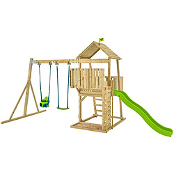 Tp Toys Aire de jeux en bois avec glissière et portique Kingswood.