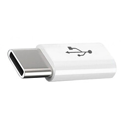 Acheter Adaptateur USB de type C OTG Connecteur de convertisseur USB C à micro USB, blanc