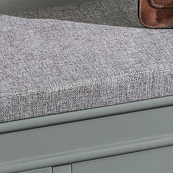 SoBuy FSR64-HG Banc de Rangement à Chaussures Armoire à Chaussures 2 Abattants avec Coussin Confortable Meuble d'entrée pas cher