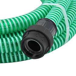 Avis vidaXL Tuyau d'aspiration avec raccords en PVC vert 1" 7 m PVC