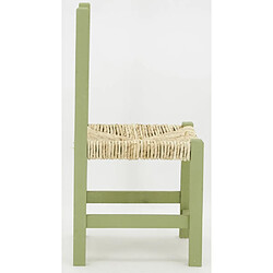 Avis Aubry Gaspard Chaise enfant en bois vert.