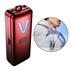 Avis Collier De Générateur D'ions Purificateur D'air Portable Dissolvant De Fumée Portable Rouge