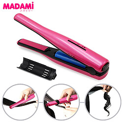 Universal Fer à cheveux bouclés portable Batterie au lithium-ion rechargeable 2200mAh Mini sans fil Coiffure Plaque en céramique Cheveux Fer plat | Coiffure Céramique | Cheveux en céramique (rose)