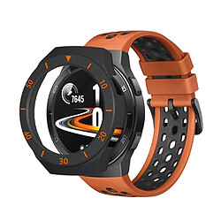 Coque en TPU bicolore avec échelle noir/orange pour votre Huawei Watch GT2e