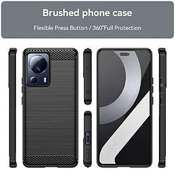 Htdmobiles Coque pour Xiaomi 13 Lite 5G - housse etui silicone gel carbone + film ecran - NOIR