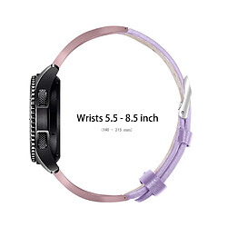 Bracelet en cuir véritable décor de strass, violet pour votre Fossil Gen 5 Carlyle