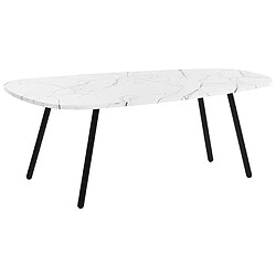 Beliani Table basse MDF Blanc BIDDLE