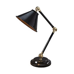 Elstead Lighting Lampe de table 1 lumière noire, laiton poli, E27