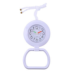 horloge murale salle de bain douche ardoise suspendue horloge avec anneau de serviette blanc pas cher